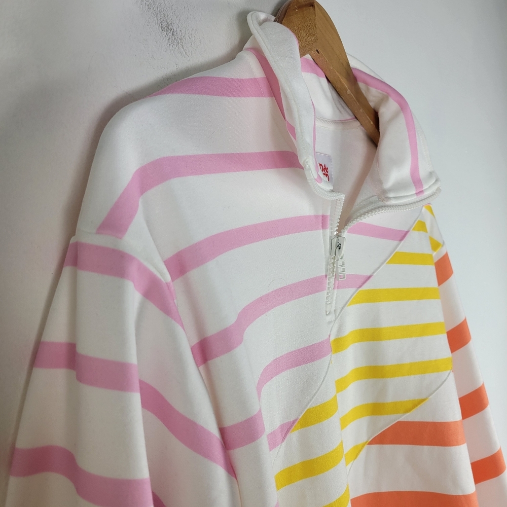New Solid & Striped The Pullover Rainbow Quarter … - image 6